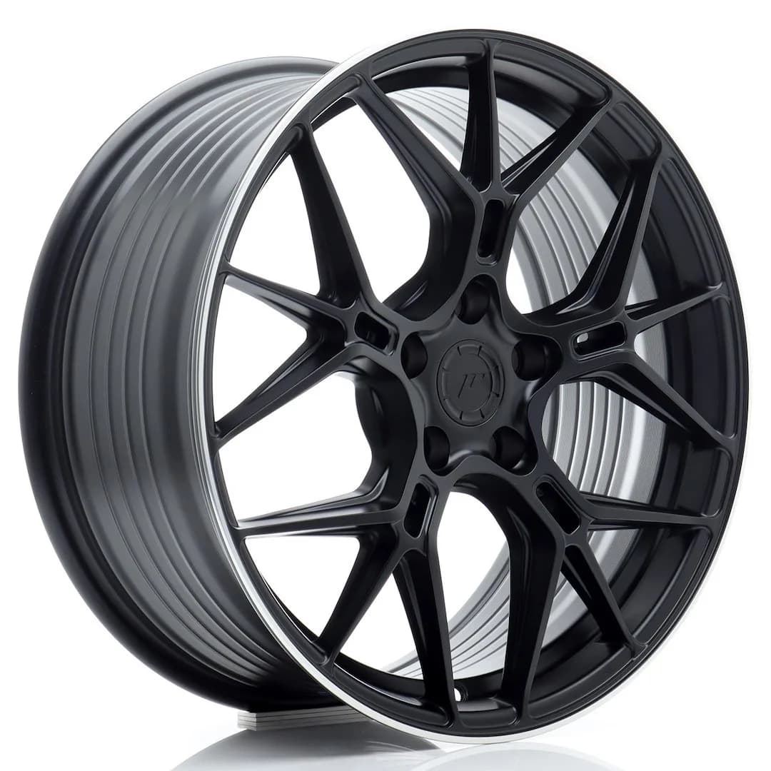 Легкосплавний диск 18" Japan Racing JR51 18x8 ET45 5x112 сатиновий чорний з фрезерований кант - фото My Tuning Lab