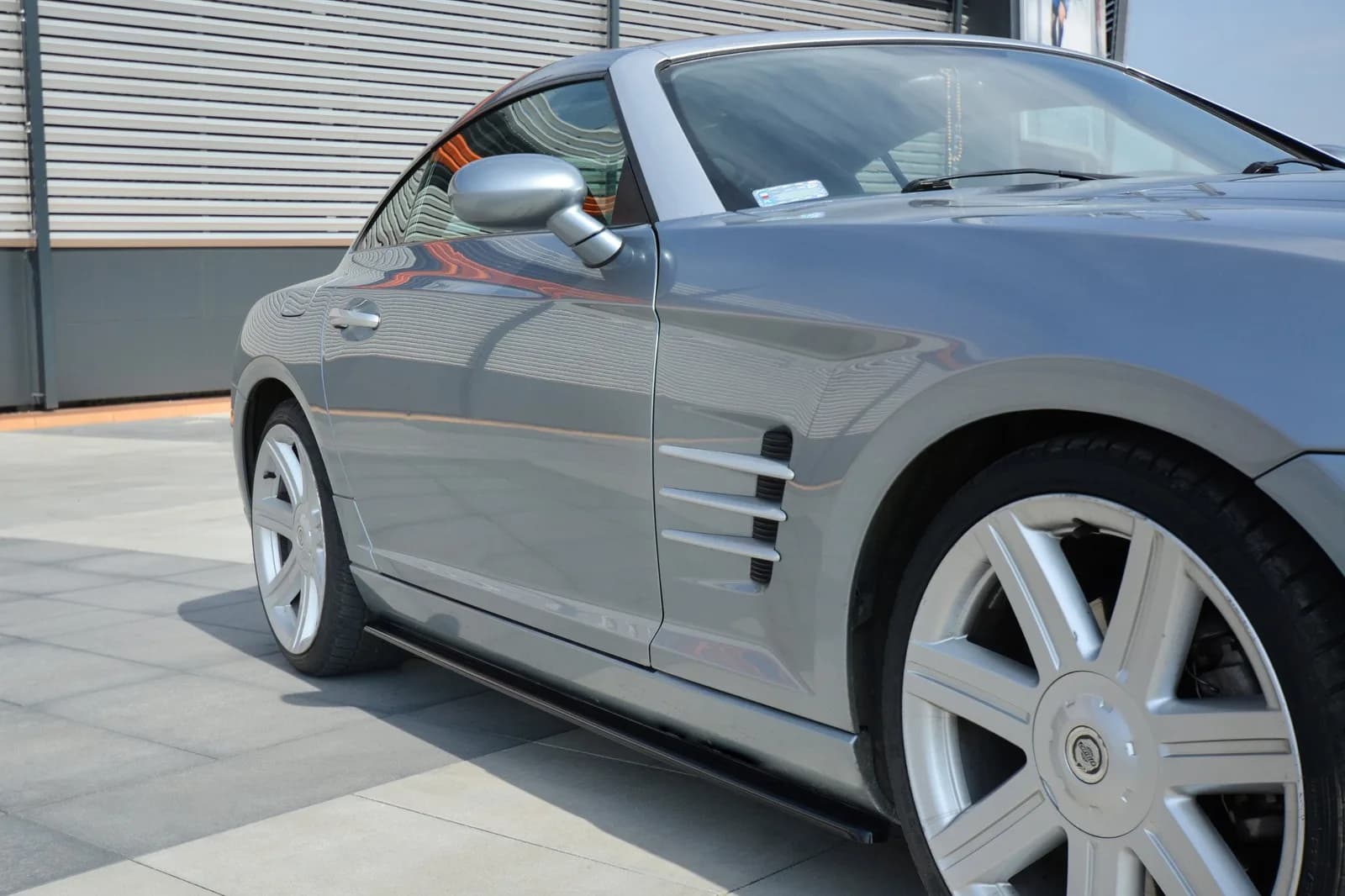 Накладки на пороги Maxton Chrysler Crossfire (чорний глянець) - фото My Tuning Lab