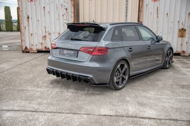 Задні сплітери boczne Maxton V2 Audi RS3 8V Sportback (чорний глянець) - фото My Tuning Lab