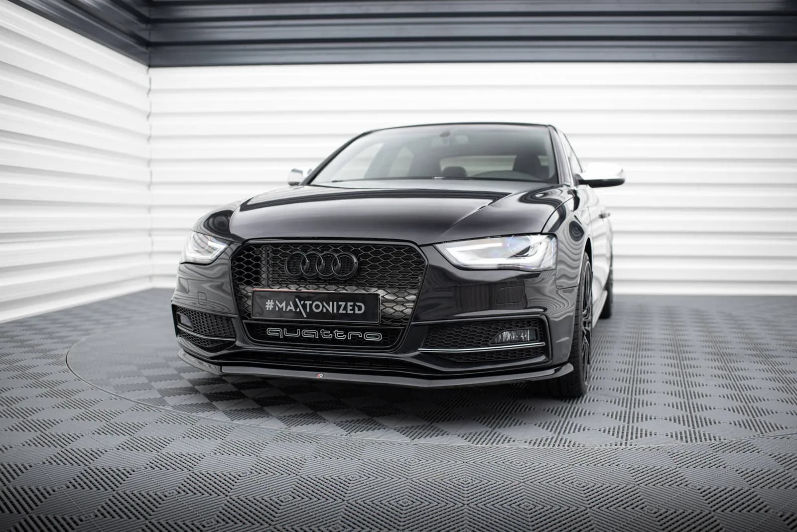 Передній сплітер V.1 Maxton Audi A4 S-Line / S4 B8 Facelift - фото My Tuning Lab