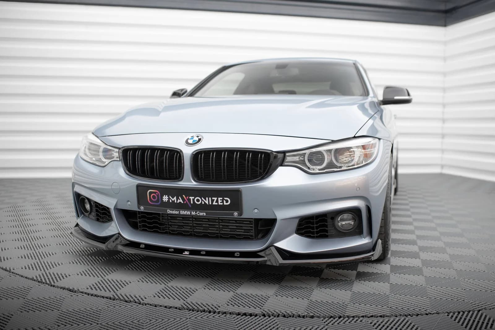 Передній сплітер V.4 Maxton BMW 4 Coupe / Gran Coupe / Cabrio M-пакет F32 / F36 / F33 - фото My Tuning Lab