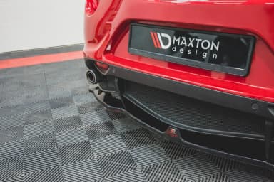 Задній сплітер srodkowy Maxton Alfa Romeo 4C (чорний глянець) - фото My Tuning Lab