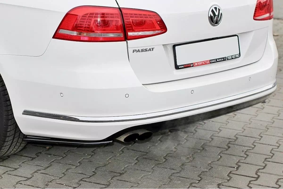 Задні сплітери boczne Maxton Volkswagen Passat B7 R-Line Variant (чорний глянець) - фото My Tuning Lab