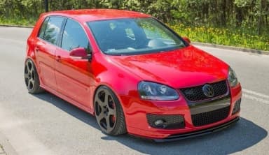 Передній сплітер Maxton Volkswagen Golf MK5 GTI (do zderzaka przedniego 30th) (чорний глянець) - фото My Tuning Lab