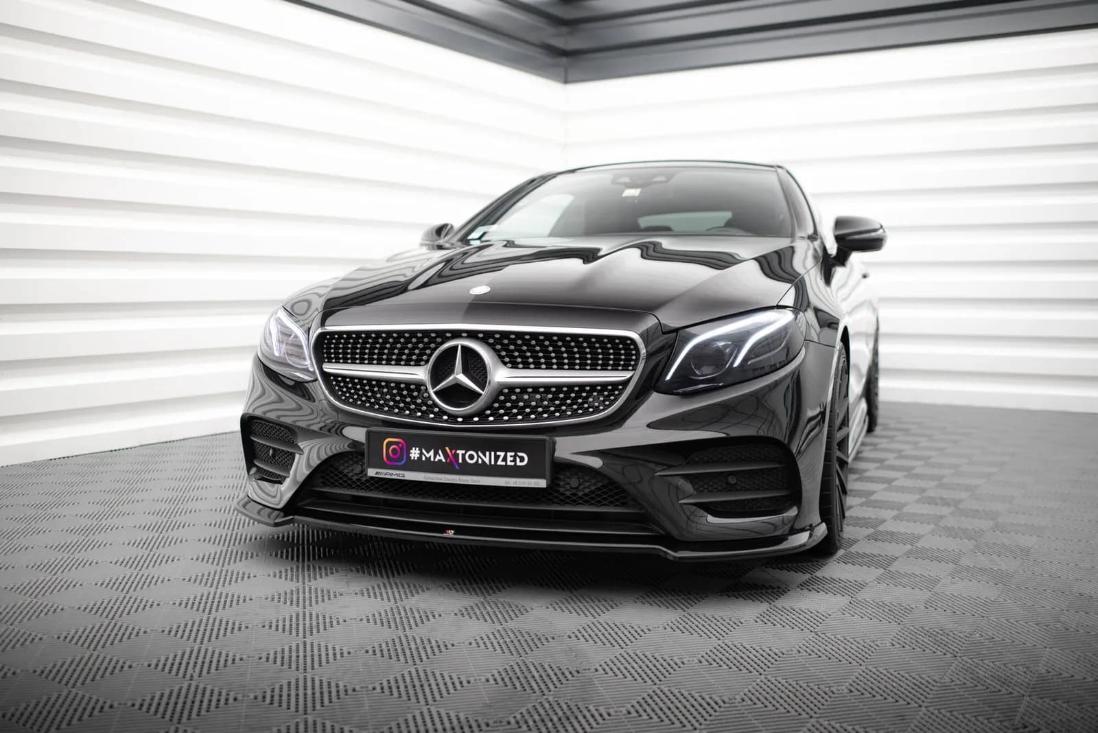 Передній сплітер V.2 Maxton Mercedes-Benz E-Class W213 Coupe (C238) / Cabriolet (A238) AMG-Line / 53 AMG - фото My Tuning Lab