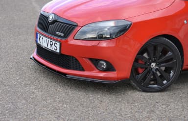 Przedni splitter Maxton Skoda Fabia MK2 RS (чорний глянець) - фото My Tuning Lab