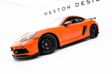 Накладки на пороги V.2 Maxton Porsche 718 Cayman GTS 982c / 718 Boxster GTS 982 - фото My Tuning Lab
