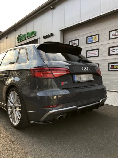 Задні сплітери Audi S3 8V рестайлінг (чорний глянець) - фото My Tuning Lab