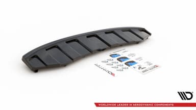 Задній сплітер Maxton Audi A6 C7 S-Line Avant Вихлоп 2x1 (Z dyfuzorem) - фото My Tuning Lab