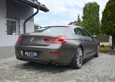 Задні сплітери boczne Maxton BMW 6 Gran Coupe (чорний глянець) - фото My Tuning Lab