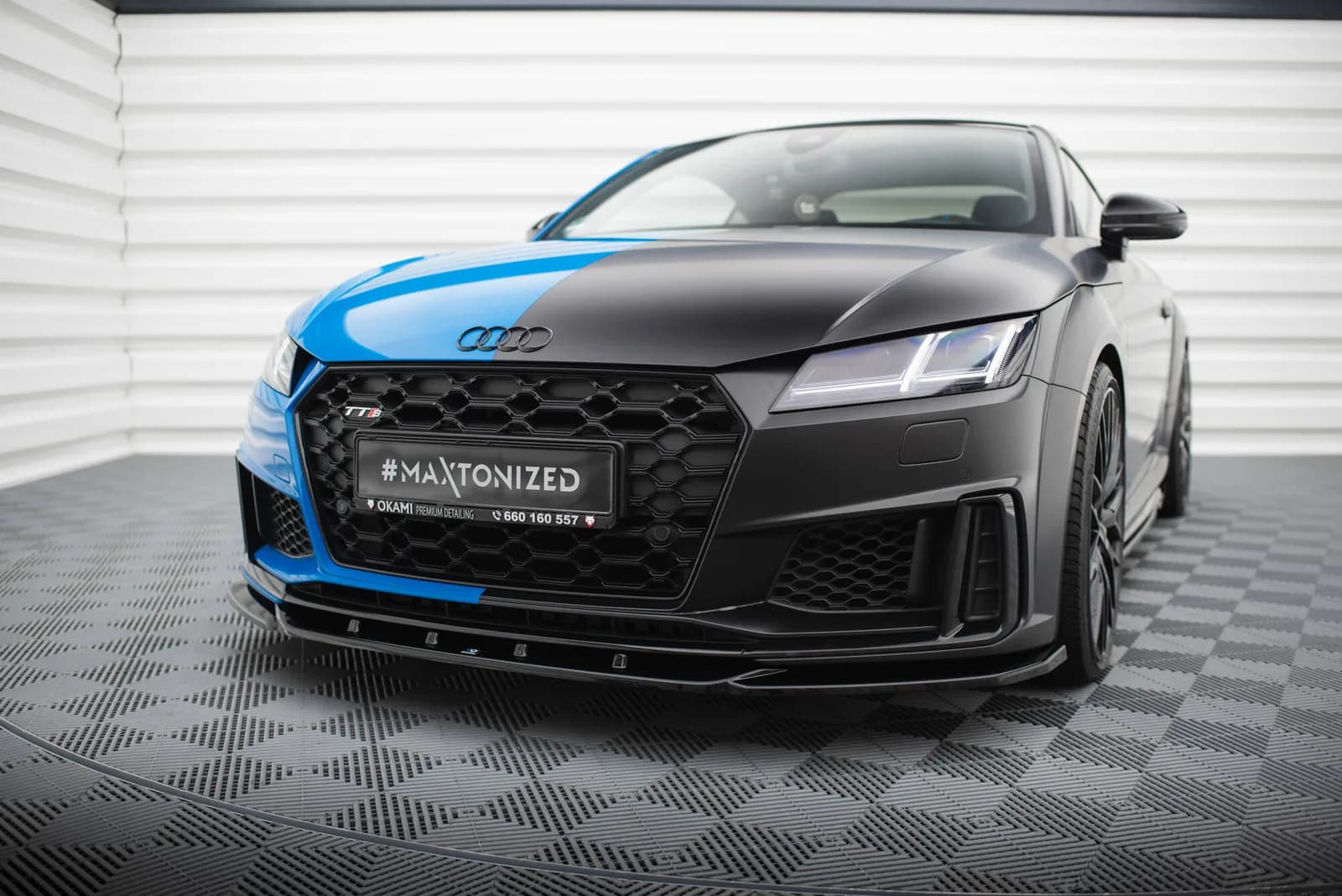 Передній сплітер V.2 Maxton Audi TT S / TT S-Line 8S Facelift - фото My Tuning Lab