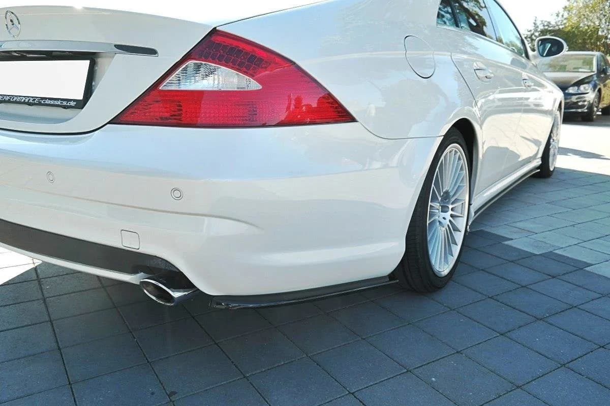 Задні сплітери boczne Maxton Mercedes CLS C219 55AMG (чорний глянець) - фото My Tuning Lab