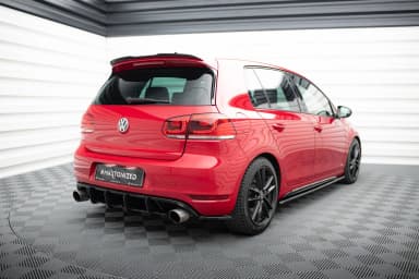 Задні сплітери boczne Maxton Volkswagen Golf MK6 GTI 35th (чорний глянець) - фото My Tuning Lab