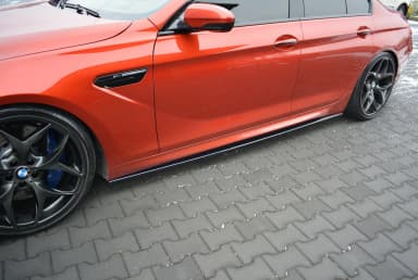 Накладки на пороги Maxton BMW M6 Gran Coupe (чорний глянець) - фото My Tuning Lab