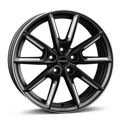 Легкосплавний диск 19" Borbet LX19 19x8 ET45 5x108 чорний Matt срібний Spoke Rim - фото My Tuning Lab