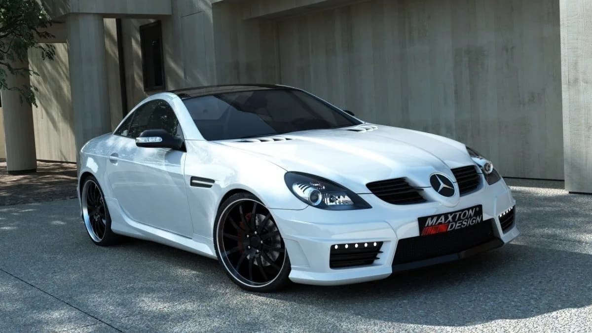 Maxton Design Накладки на пороги MERCEDES SLK R171 (SLK R172 AMG LOOK) ABS PLASTIC - фото My Tuning Lab