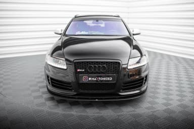 Передній сплітер Street Pro Maxton Audi RS6 Avant C6 - фото My Tuning Lab