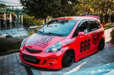 Задній спойлер Maxton Honda Jazz MK1 (чорний глянець) - фото My Tuning Lab