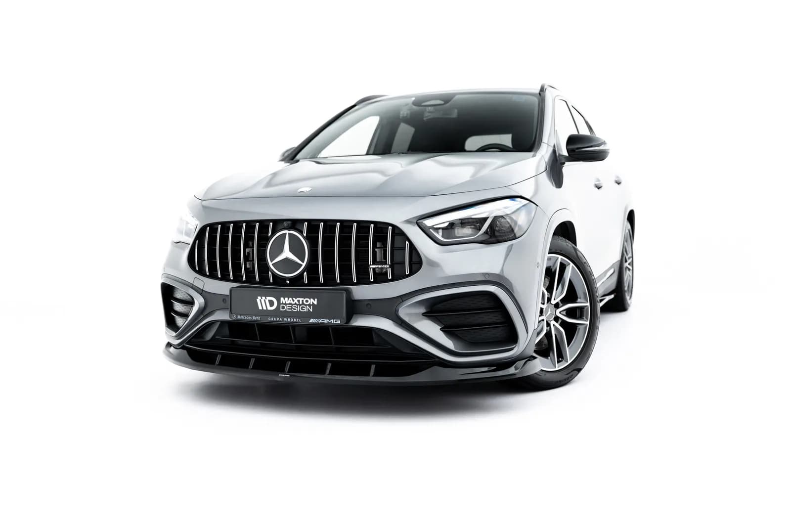 Передній сплітер V.2 Maxton Mercedes-AMG GLA 35 H247 Facelift - фото My Tuning Lab