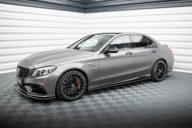 Накладки на пороги Maxton Mercedes-AMG C63 Sedan / Estate W205 Facelift - фото My Tuning Lab