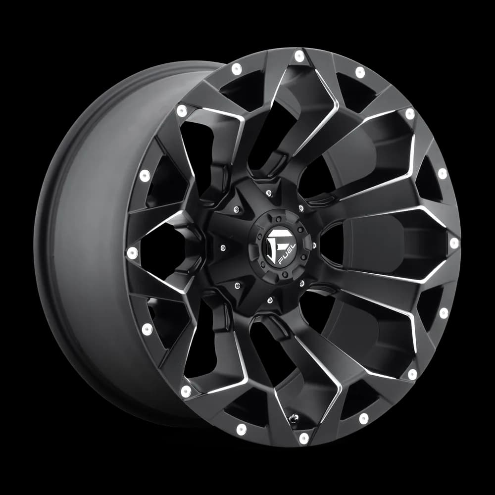 Легкосплавний диск 20" Fuel Assault 20x10 ET-18 5x114,3/127 матовий чорний Milled - фото My Tuning Lab