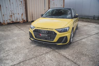 Передній сплітер Maxton V2 Audi A1 S-Line GB (чорний глянець) - фото My Tuning Lab