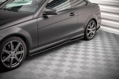 Накладки на пороги Maxton Mercedes-Benz C Coupe / Sedan / Estate AMG-Line C204 / W204 Facelift / S204 Facelift - фото My Tuning Lab