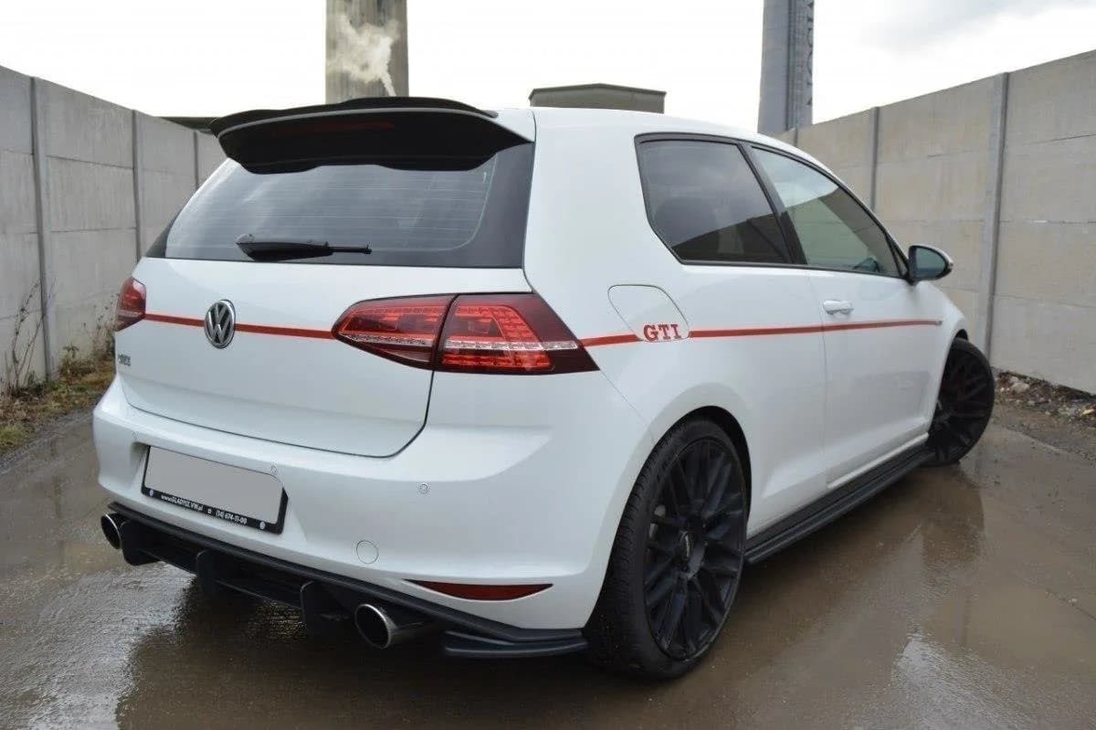 Задні сплітери boczne Maxton Volkswagen Golf MK7 GTI (чорний глянець) - фото My Tuning Lab