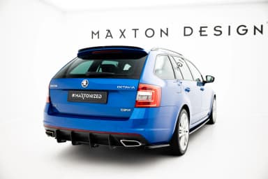 Задній дифузор Maxton Skoda Octavia RS Mk3 / Mk3 FL Hatchback / Kombi - фото My Tuning Lab