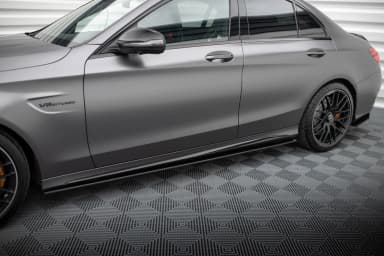 Накладки на пороги Street Pro Maxton Mercedes-AMG C63 Sedan / Estate W205 Facelift - фото My Tuning Lab