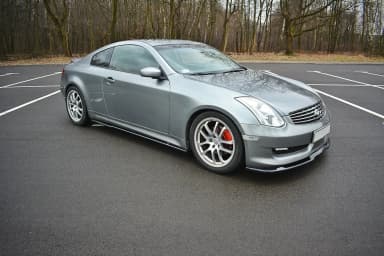 Накладки на пороги Maxton Infiniti G35 Coupe (чорний глянець) - фото My Tuning Lab