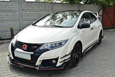 Передній сплітер Maxton Racing Honda Civic IX Type-R V2 - фото My Tuning Lab