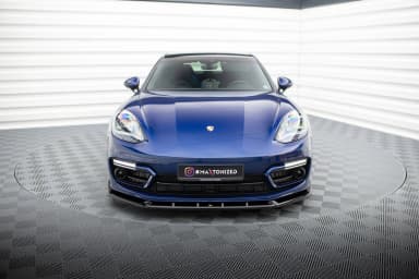 Передній сплітер V.2 Maxton Porsche Panamera E-Hybrid 971 Facelift / GTS Sport Turismo 971 Facelift - фото My Tuning Lab