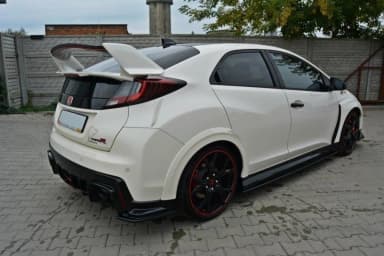 Задній спойлер Maxton V1 Honda Civic IX Type-R (чорний глянець) - фото My Tuning Lab