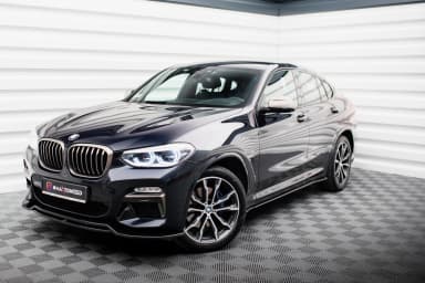 Накладки на пороги Maxton BMW X4 M-пакет G02 (чорний глянець) - фото My Tuning Lab