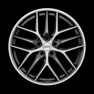 Легкосплавний диск 19" BBS CC-R 19x8 ET38 5x114 сатиновий графіт алмазне фрезерування - фото My Tuning Lab