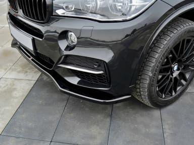 Передній сплітер Maxton V1 BMW X5 F15 M50d (чорний глянець) - фото My Tuning Lab