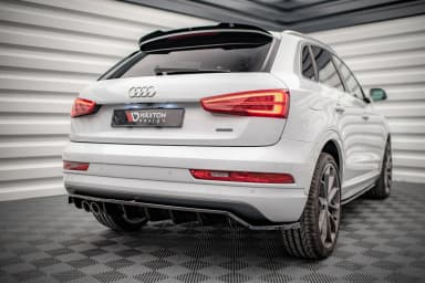 Задній сплітер (Z Dyfuzorem) Maxton Audi Q3 Sport 8U Facelift - фото My Tuning Lab