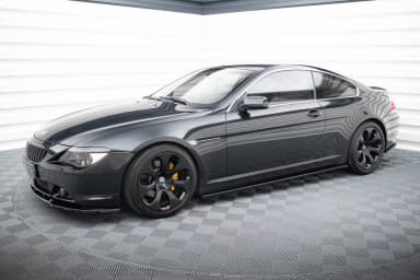 Накладки на пороги Maxton BMW M6 E63 (чорний глянець) - фото My Tuning Lab