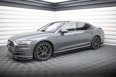 Накладки на пороги Maxton Audi A8 D5 - фото My Tuning Lab