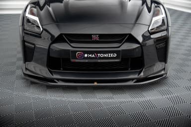 Передній сплітер V.1 Maxton Nissan GTR R35 Facelift - фото My Tuning Lab