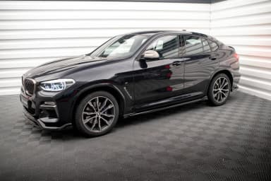 Накладки на пороги V.2 Maxton BMW X4 M-пакет G02 - фото My Tuning Lab