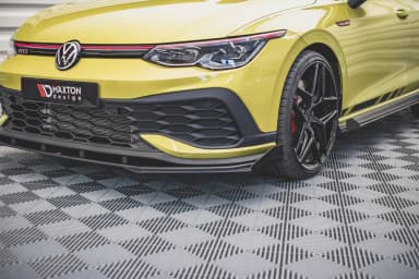 Передній сплітер Racing Durability + Flaps Maxton Volkswagen Golf 8 GTI Clubsport - фото My Tuning Lab