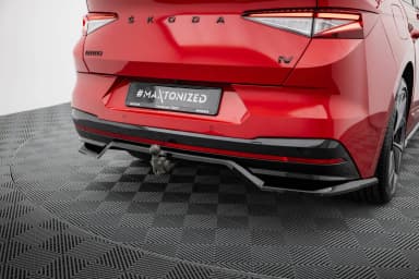 Задній сплітер (Z Dyfuzorem) Maxton Skoda Enyaq Coupe iV RS - фото My Tuning Lab
