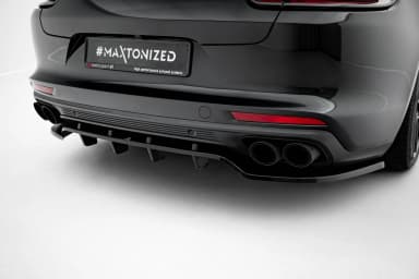 Задній сплітер (Z Dyfuzorem) Maxton Porsche Panamera Turbo S E-Hybrid / Panamera E-Hybrid / Panamera 4S 971 - фото My Tuning Lab