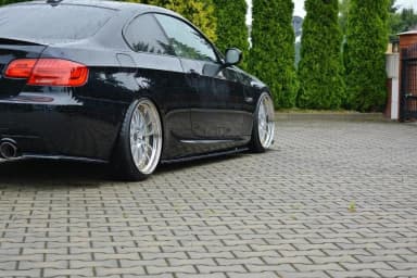 Накладки на пороги Maxton BMW 3 E92 M-пакет рестайлінг (чорний глянець) - фото My Tuning Lab