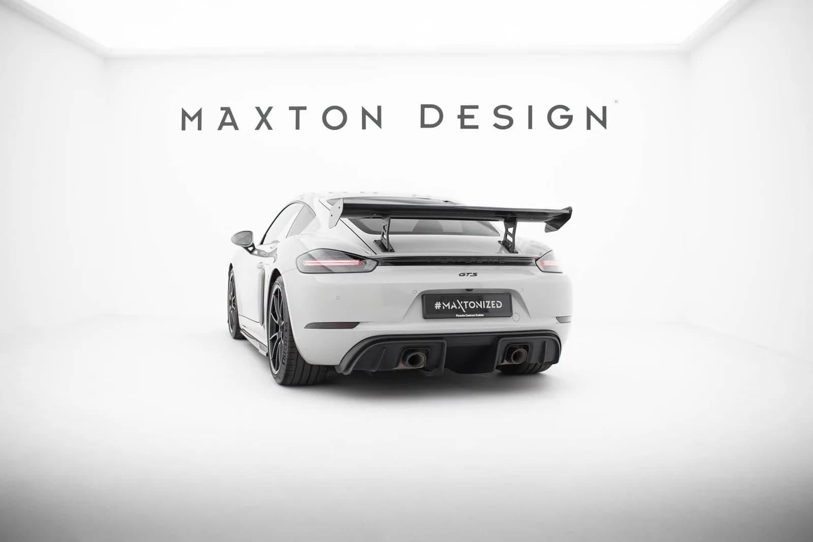 Karbonowy Spoiler Z Wewnętrznymi Wspornikami V.1 Maxton Porsche 718 Cayman 982c - фото My Tuning Lab