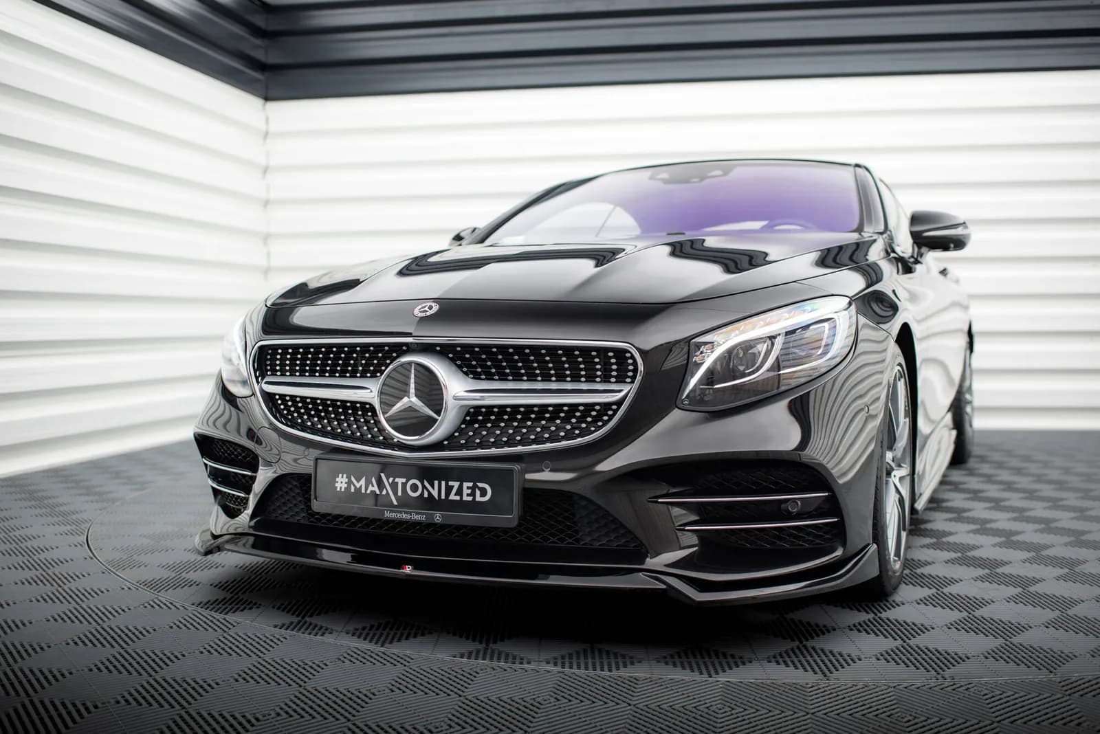 Передній сплітер V.1 Maxton Mercedes-Benz S Coupe AMG-Line C217 Facelift - фото My Tuning Lab