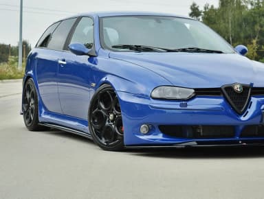 Накладки на пороги Maxton Alfa Romeo 156 GTA (чорний глянець) - фото My Tuning Lab