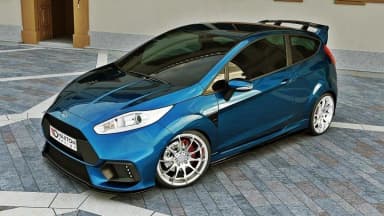 Передній сплітер (Zderzak Focus RS Look) Maxton Ford Fiesta Mk7 FL - фото My Tuning Lab